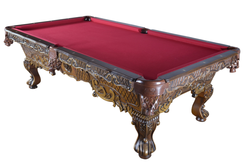 Victorian Carved Pool Table