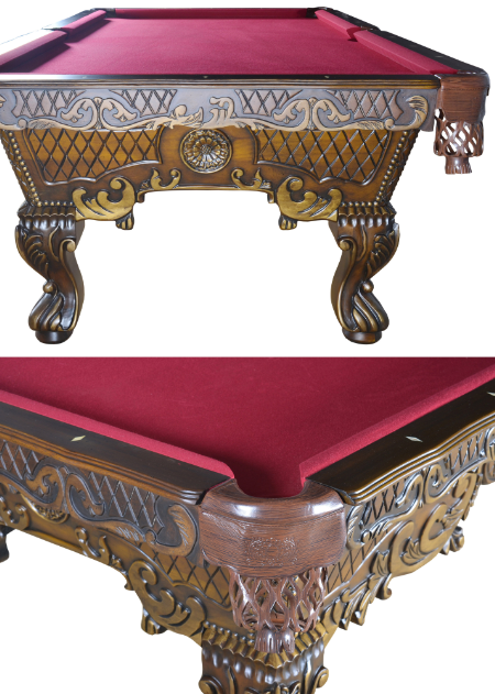 Victorian Carved Pool Table